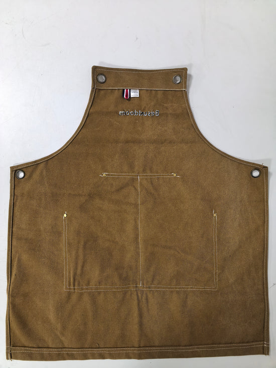 Besuddoom Personalized Men’s Canvas Work Apron with Cross-Back Straps & Multiple Pockets