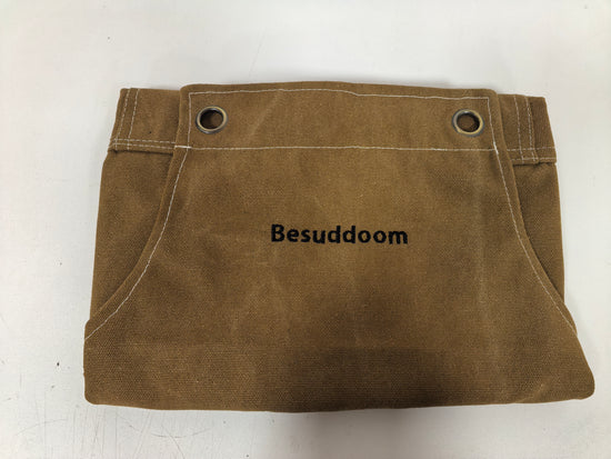 Besuddoom Personalized Men’s Canvas Work Apron with Cross-Back Straps & Multiple Pockets