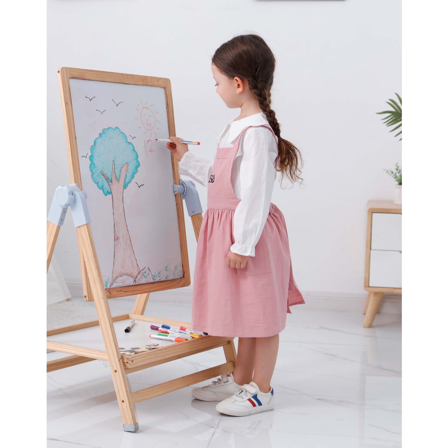 Kid's Apron With Personalized Embroidery (Classic) - MTWORLDKIDS.COM