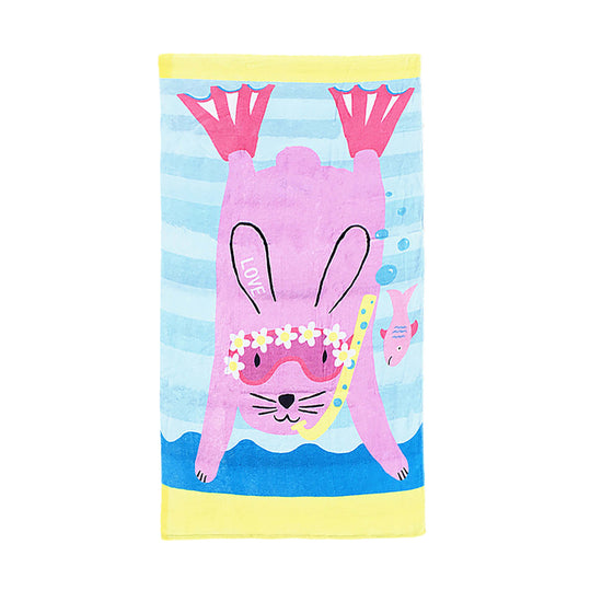 Hoodless Animal Bath Towel: Fun and Cozy Bath Time Adventure - MTWORLDKIDS.COM