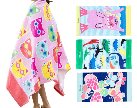 Hoodless Animal Bath Towel: Fun and Cozy Bath Time Adventure - MTWORLDKIDS.COM