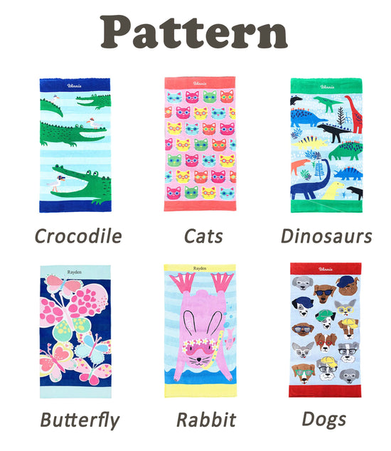 Hoodless Animal Bath Towel: Fun and Cozy Bath Time Adventure - MTWORLDKIDS.COM