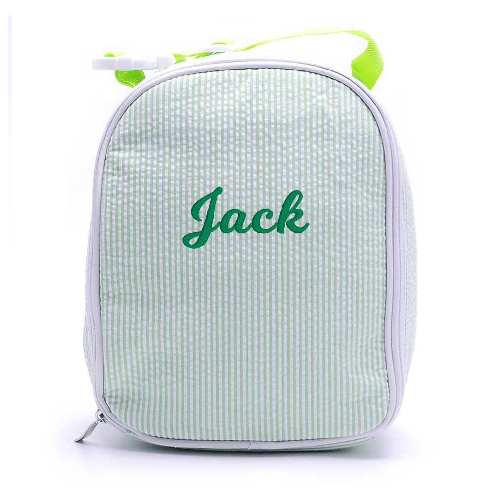 Personalized Seersucker Lunchbox - MTWORLDKIDS.COM