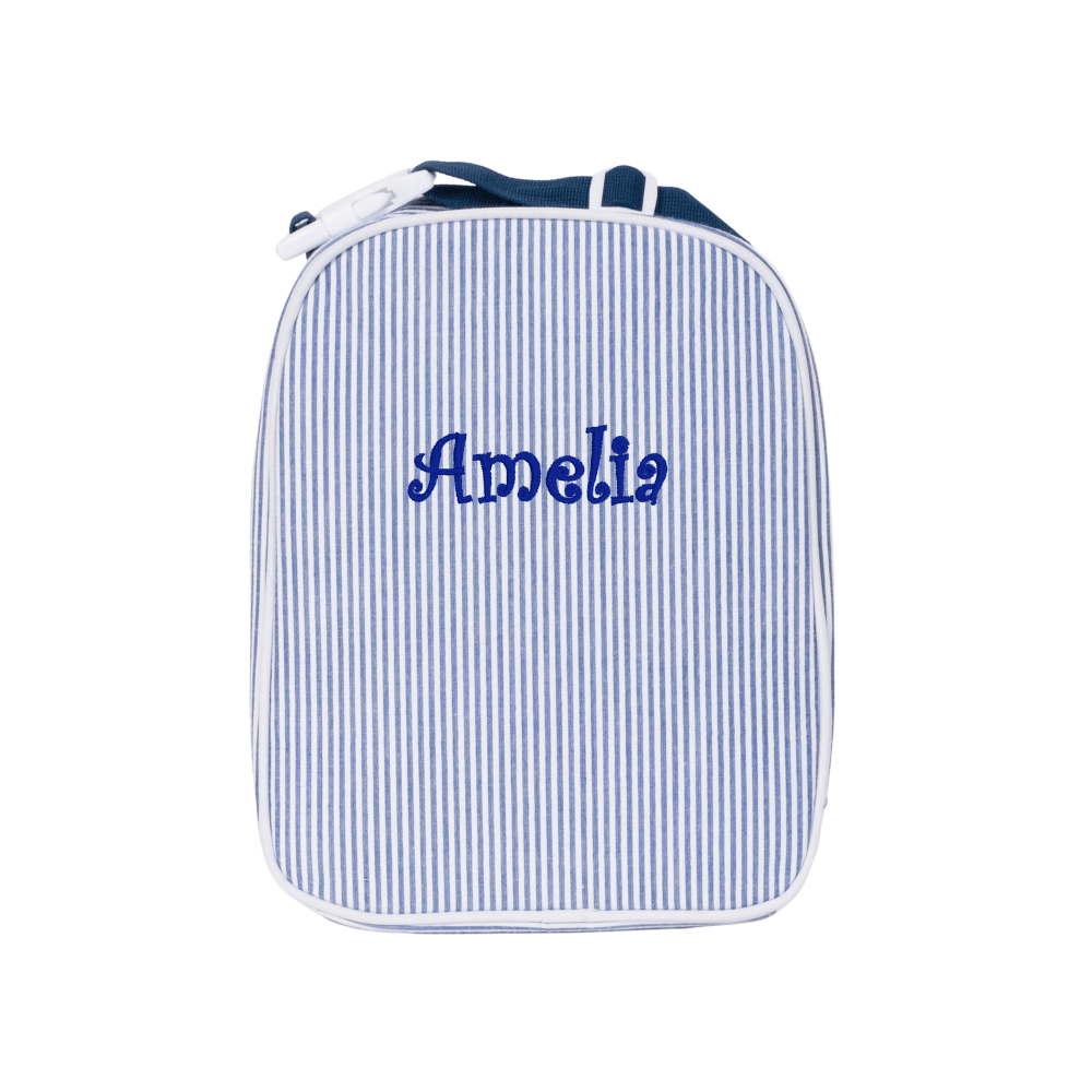 Personalized Seersucker Lunchbox - MTWORLDKIDS.COM