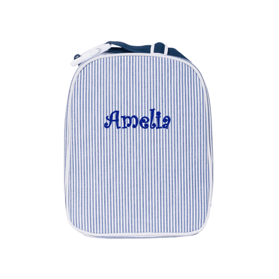 Personalized Seersucker Lunchbox - MTWORLDKIDS.COM