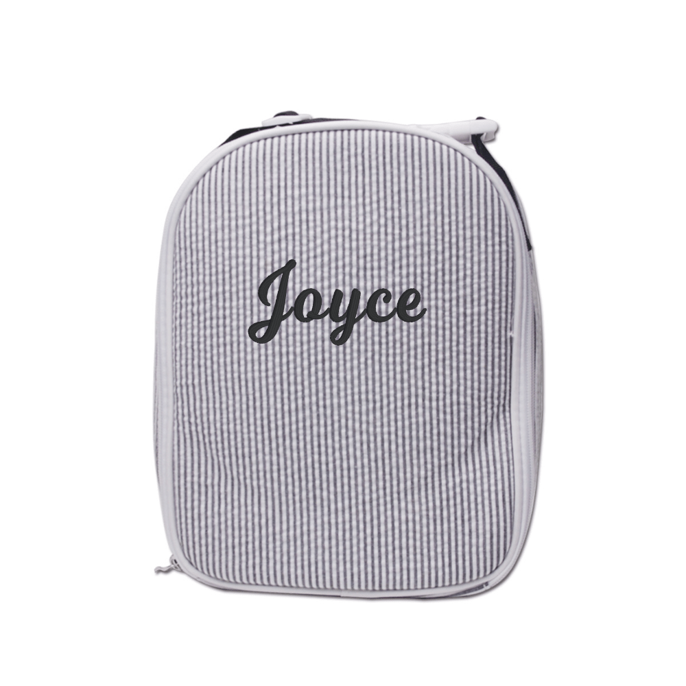 Personalized Seersucker Lunchbox - MTWORLDKIDS.COM