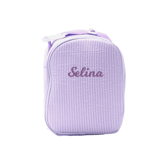 Personalized Seersucker Lunchbox - MTWORLDKIDS.COM